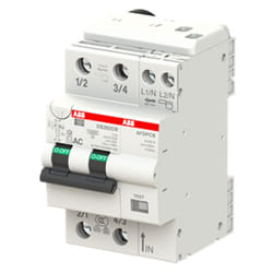 ABB - Interrupteur magnétothermique différentiel 2 pôles 16A 30mA ac type 6kA 2 modules DS202CRC16AC30