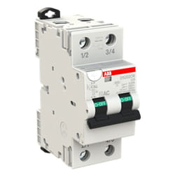ABB - Interrupteur différentiel magnétothermique 2 pôles 25A 30mA ac type 6kA 2 modules DS202CRC25AC30