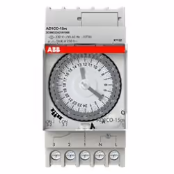 ABB AD1CO-15M, Analog time switch, Gris, IP20, 44 mm, 88 mm, 66 mm