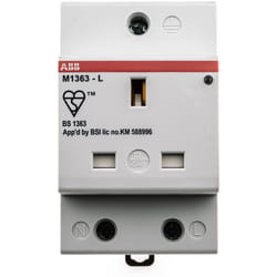 Prise électrique ABB, Montage rail DIN, Type G - Britannique, , IP20, IP30 ( Prix pour 1 )