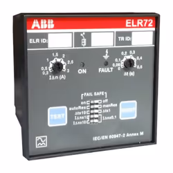 Relais différentiel électronique ELR, avec les caractéristiques suivantes : Type de montage sur le panneau frontal Tension no ...