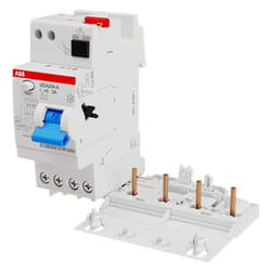 ABB - Bloc différentiel DDA204 4P 25A 300mA type ac 2 modules B427945