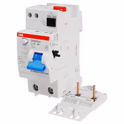 Bloc différentiel (disjoncteur) Abb série DDA202, avec les caractéristiques suivantes : 2 modules Connexion DIN (universelle  ...