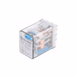 Tension de bobine = 12V c.c. Configuration de contact = 3 RT Type de montage = Enfichable Courant de commutation = 10A Accroc ...
