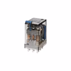 Relais 55.32 : 2 inverseurs pour 10 A/250 V AC (AC1) (touche de contrôle et indicateur de la position de commutation) Relais  ...
