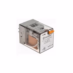 Tension de bobine = 230V c.a. Configuration de contact = 2 RT Type de montage = Enfichable Courant de commutation = 10A Nombr ...