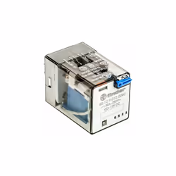 Tension de bobine = 12V c.c. Configuration de contact = 2 RT Type de montage = Enfichable Courant de commutation = 10A Accroc ...