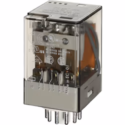 description Relais enfichable industriel 3 inverseurs pour 10 A / 250 V AC, matériau de contact AgNi, données de bobine 6 V A ...