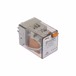 Tension de bobine = 230V c.a. Configuration de contact = 3 RT Type de montage = Enfichable Courant de commutation = 10A Nombr ...