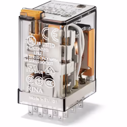 Relais industriel 4RT 7A 60V AC bouton test et indicateur mécanique 084909 FINDER 553480600040Relais industriel 4RT 7A 60V AC ...