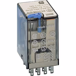 description Relais enfichable miniature 4 inverseurs pour 7 A / 250 V AC, matériau de contact AgNi-dur doré, données de bobin ...