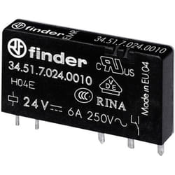 Finder - 34.51.7.012.5010 Relais pour circuits imprimés 12 v/dc 6 a 1 inverseur (rt) 1 pc(s)