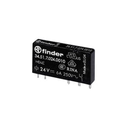 Finder - 34.51.7.024.0010 relais pour circuits imprimés 24 v/dc 6 a 1 inverseur (rt) 1 pc(s)