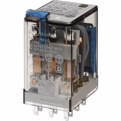 description Relais enfichable miniature 3 inverseurs pour 10 A / 250 V AC, matériau de contact AgNi, données de bobine 220 V  ...