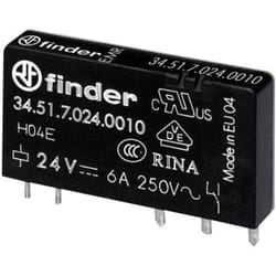 Finder - 34.51.7.048.4310 Relais pour circuits imprimés 48 v/dc 6 a 1 no (t) 1 pc(s)