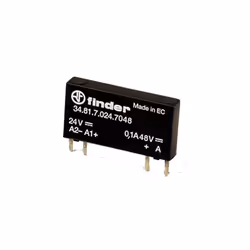 FINDER RELAIS 348170249024 - Montage sur circuit imprimé ( ou sur support 9311 ) pas de 5 mm - Epaisseur 5 mm - Contacts 01 o ...