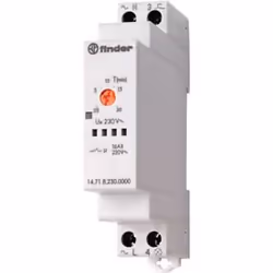 Finder 14.71.8.230.0000, Gris, 16 A, Statut, CE, 230 V, -10 - 60 °C