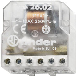 Finder - Télérupteur pour encastrement 26.02.8.024.0000 2 no (t) 24 v/ac 10 a 2500 va 1 pc(s)