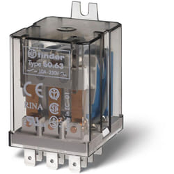 Finder - Relais industriel 3RT 10A 230V ac patte de fixation à l'arrière Faston 187 254531 606382300000
