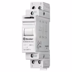 Relais Finder Type 20.22 relais d'impulsion modulaire avec les caractéristiques suivantes : Tension d'alimentation nominale e ...