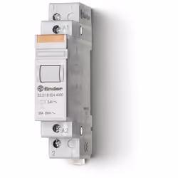 Relais modulaire 1NO 20A 230V AC AgSnO2 267678 FINDER 222182304000Relais modulaire unipolaire 1NO 20A 230V AC bouton poussoir ...