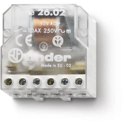 Finder - Télérupteur de boîte 2NO 10A 24V ac 281230 260280240000