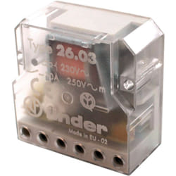 Finder - Relais à impulsions Diverter switch 1NC + 1NO 220VAC 260382300000