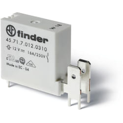 Finder - Relais ci température ambiante 1NO 16A 24V dc sensible Faston 250 292168 457170240310