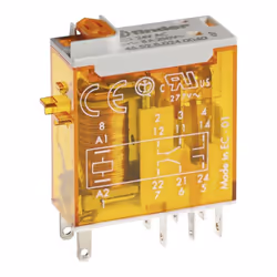 description Relais enfichable miniature, 2 inverseurs (AgNi) pour 8 A / 250 V AC, données de bobine 48 V AC, 1,2 va 1350 ohms ...