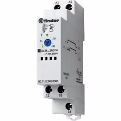 Finder 80.11.0.240.0000, Gris, 16 A, CE, 24 - 240 V, 50 - 60 Hz, -10 - 50 °C