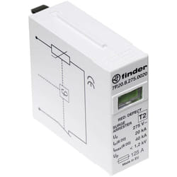 Finder 7P.20.8.275.0020 7P.20.8.275.0020 Cartouche parafoudre Protection anti-surtension pour: armoire de distribution 20 kA 1 pc(s) X99324