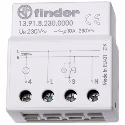 Finder 13.91.8.230.0000, Gris, 10 A, CE, 230 V