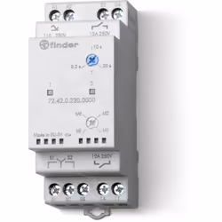 Relais contrôle alternance charges 2NO 12A 110 à 240V AC/DC multifonction 362724 FINDER 724202300000Relais de contrôle d'alte ...
