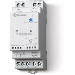 Finder - Relais contrôle alternance charges 2NO 12A 110 à 240V ac/dc multifonction 362724 724202300000