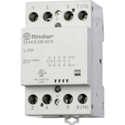 Finder - 22.64.0.024.4310 Contacteur 4 no (t) 24 v/dc, 24 v/ac 63 a 1 pc(s)