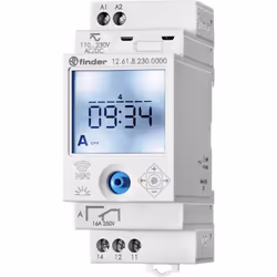 Finder 12.A1.8.230.0000, Gris, 16 A, CE, 110 - 230 V, 50 - 60 Hz, -20 - 50 °C