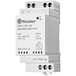 78.25.1.230.1200 Alimentation rail din 12 v/dc 2.1 a 25 w Contenu 1 pc(s) X269262 - Finder