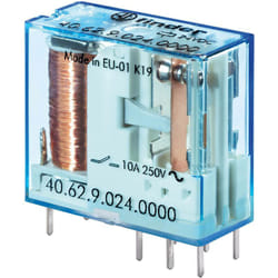 Finder - Relais pour circuits imprimés 40.62.7.024.4000 24 v/dc 10 a 2 inverseurs (rt) 1 pc(s) R428591