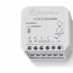 Finder TYPE 13.22, Relais multi-tension, Blanc, Métal, 10 m, 250 V, 16 A