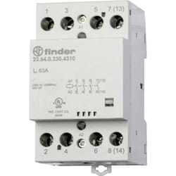 Finder - 22.64.0.230.4717 Contacteur d'installation 3 no (t), 1 nf (r) 230 v/ac, 240 v/ac 1 pc(s) A071782