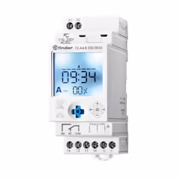 Horloge astronomique hebdomadaire Finder PWM 0-10V à 2 modules, idéale pour la mise en œuvre d'un contrôle horaire programmé  ...