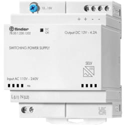 Finder - 78.50.1.230.1202 Alimentation rail din 12 v/dc 4.6 a 50 w Contenu 1 pc(s) D214222