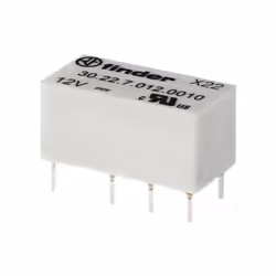 description Relais d'impression de haute qualité avec 2 inverseurs pour 3 A/125 V AC, matériau de contact AgNi-dur doré, donn ...
