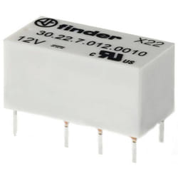 30.22.7.024.0020 Relais pour circuits imprimés 24 v/dc 2 a 2 inverseurs (rt) 1 pc(s) - Finder