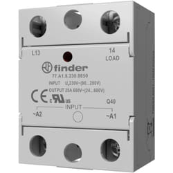 Relais à semi-conducteurs 77D182308650 60 a Tension de contact (max.): 660 v/ac à commutation au zéro de tension - Finder