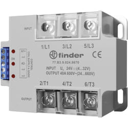 Finder - Relais à semi-conducteurs 77B382308671 40 a Tension de contact (max.): 660 v/ac à commutation à valeur instantan
