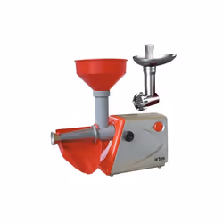 Presse-tomate + hachoir a' viande ARTUS C25 presse tomate Hp 0.3 avec filtre en acier inoxydable entonnoir et glissie're en P ...