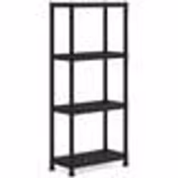 Etagère modulable KETER - Noir - 60 x 30 x 135 cm - 4 tablettes résistantes à lhumidité