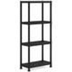 Etagère modulable KETER - Noir - 60 x 30 x 135 cm - 4 tablettes résistantes à lhumidité