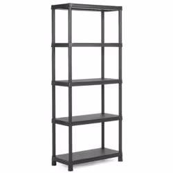 Description générale Étagère de rangement Plus 80/5 en plastique robuste, idéale pour l'organisation de votre espace. Avec un ...